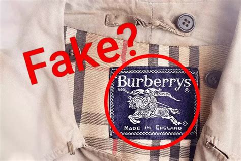 burberry's of london fake label|burberrys vs Burberry.